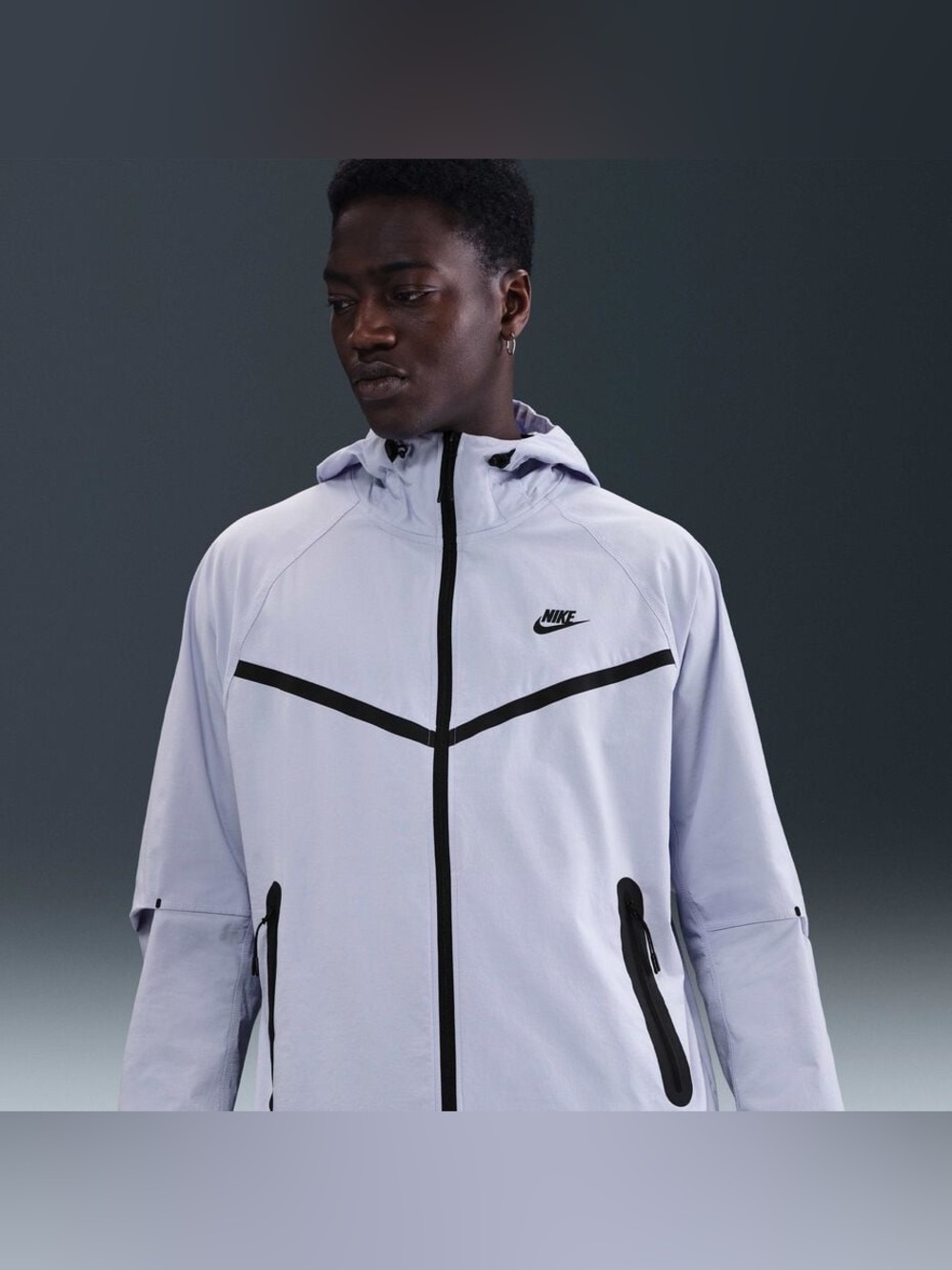 Nike Tech Pack Windrunner Jacket Sail White Black Men’s Large NWT